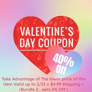 ❤️Valentine’s Day Coupon 40%Off  Valid up to 2/21/2026 + shipping discount